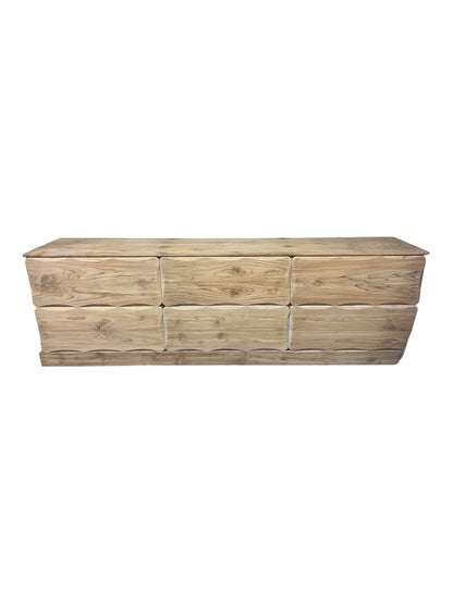 Wooden Teak Cabinet With 6 Drawers