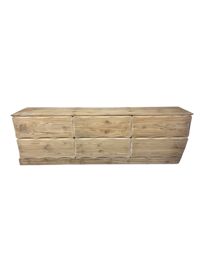 Wooden Teak Cabinet With 6 Drawers