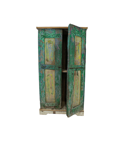 Green Moroccan Antique Cabinet