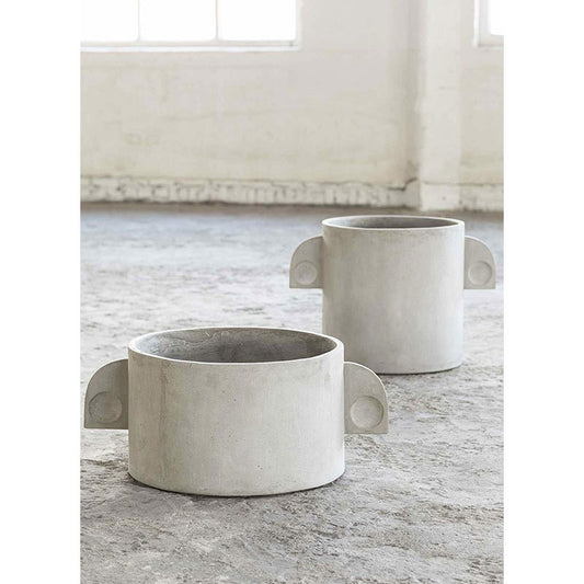 Serax Pot Art Deco Round Grey Concrete ø38cm